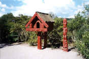 Maori carved structure